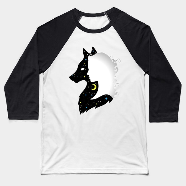 She-Wolf Baseball T-Shirt by NotoriousMedia